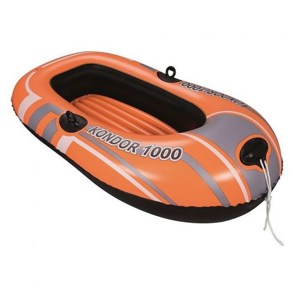 Inflatable One Man Raft Bestway Kondor 1000 Inflatable 1 Person Raft/Boat with Oars