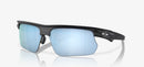 Oakley Bisphaera Sunglasses - Prizm Deep Water Polarised Lens with Matte Black Frame