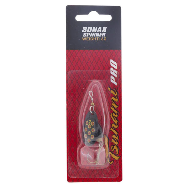 Tsunami Sonax Spinner Lure Black Blade/Red Yellow (6g)