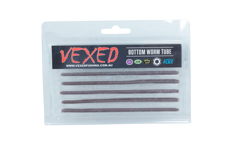 Vexed Bottom Worm Tube 130mm (Assorted Colours)