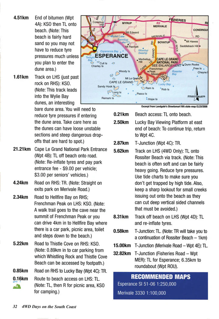 Hema Maps 4WD Days on the South Coast of WA Guidebook