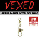 Vexed Brass Interlock Snaps - Variety of Sizes Available