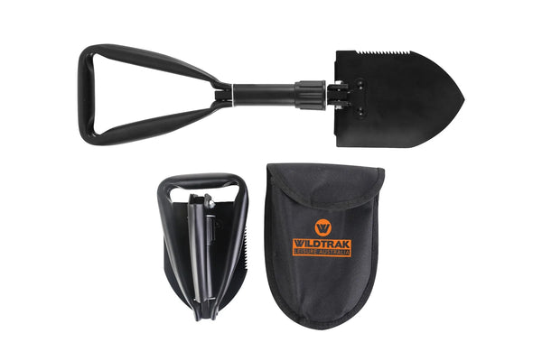 Wildtrak Folding Shovel with Pick Axe and Pouch