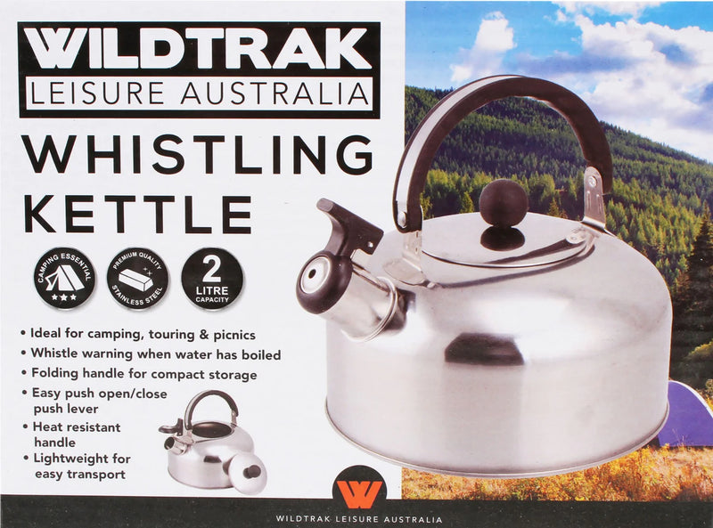 Wildtrak Stainless Steel Whistling Kettle (2L) - Stainless Steel