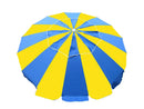 Beachkit Australia Carnival Umbrella - Royal Blue / Yellow (240cm)