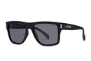 Liive Vision Casino Sunglasses - Matt Black Frame Polarised Smoke Lens