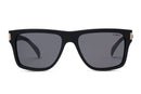 Liive Vision Casino Sunglasses - Matt Black Frame Polarised Smoke Lens