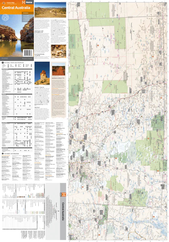 Hma Map Hema Maps Central Australia (11th Edition)