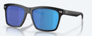 Costa Del Mar Aransas Sunglasses - Blue Mirror Polarised Lens with Matte Black Frame