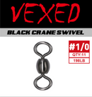 Vexed Black Crane Swivels - Variety of Sizes Available