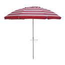 Beachkit Daytripper Umbrella (210cm) - Red/White