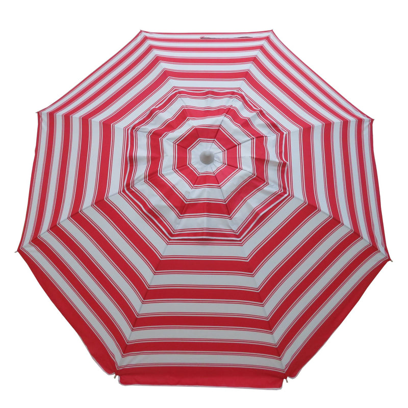 Beachkit Daytripper Umbrella (210cm) - Red/White