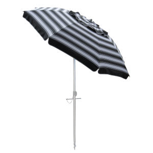 Beachkit Daytripper Umbrella (210cm) - Black/White