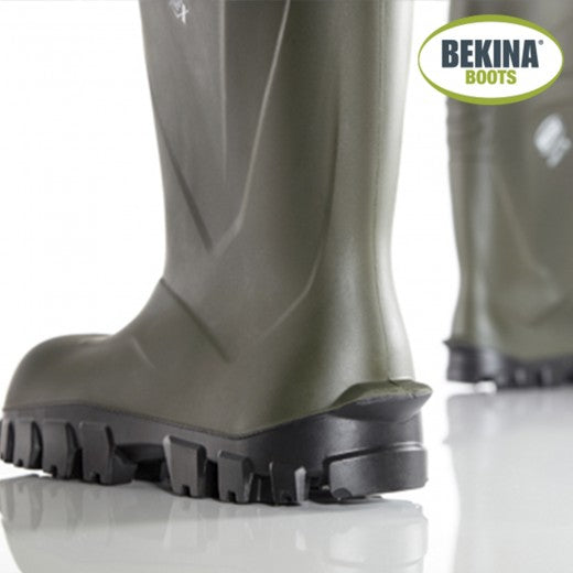 Bekina 'StepLite X GREEN' Steel Toe Gumboots (40% Lighter)