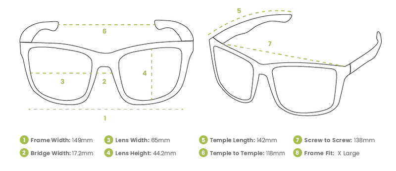 Spotters Grit with Polarised Lenses - Gloss Black Frame / Nexus Mirror Lenses