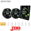 JDB DNA Braid 300yd - Bright Green (Assorted Breaking Strains)
