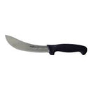 Sicut 6" Curved Blade Beef Skinning Knife with Black Handle