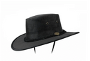 Barmah Hats Canvas Drover (1057BL) - Black