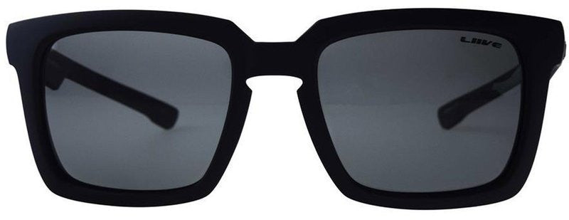 Liive Vision Renegade Sunglasses - Matte Black Frame with Grey Polarised Lens