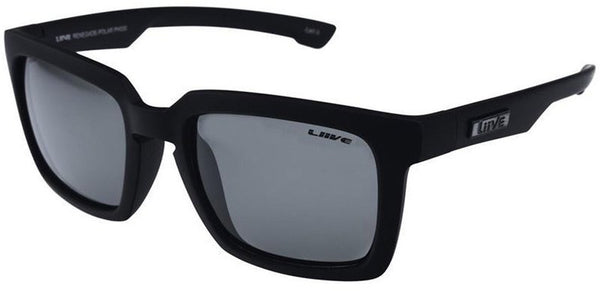 Liive Vision Renegade Sunglasses - Matte Black Frame with Grey Polarised Lens