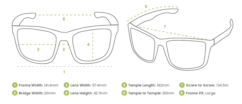 Spotters Crypto with Polarised Lenses - Matt Black Frame / Ignite Mirror Lenses