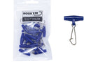 Hookem Easy Rig Clips 20pce - Blue (Medium)