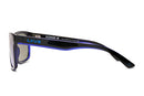 Liive Vision Echo Sunglasses - Matt Black Frame with Blue Mirror Polarised Lens