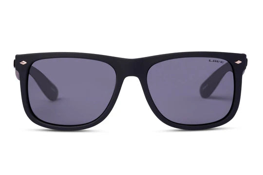Liive Vision El Captain Sunglasses - Matt Black Frame with Polarised Smoke Lens