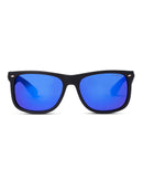 Liive Vision EL Capitan Sunglasses - Blue Mirror Polarised Lens with Matt Black Frame