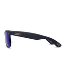 Liive Vision EL Capitan Sunglasses - Blue Mirror Polarised Lens with Matt Black Frame