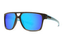 Liive Vision Elvis Sunglasses - Matt Blue/Black Frame with Mirror Polarised Blue Lens