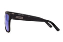 Liive Vision Brooksy Envy Sunglasses - Matt Black Float Frame with Mirror Polarised Green Lens