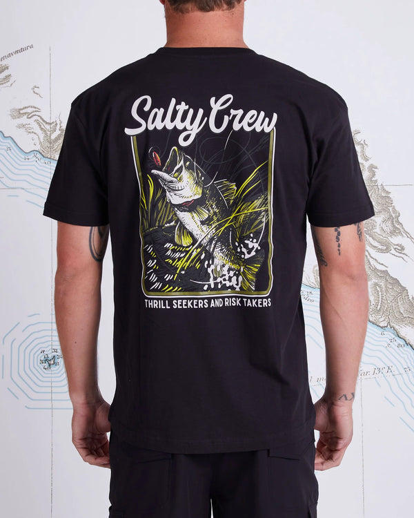 Salty Crew Largemouth Premium Short Sleeve Tee - Black