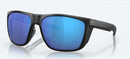 Costa Del Mar Ferg XL Sunglasses - Blue Mirror Polarised Lens with Matte Black Frame