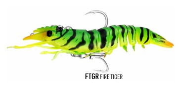 Nomad Design Tackle Live Ops Sumo Shrimp 6.5" Rigged Soft Plastic (Assorted Colours)