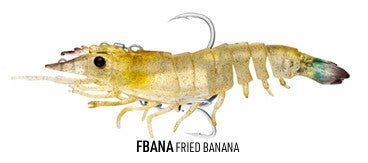 Nomad Design Tackle Live Ops Sumo Shrimp 4" Rigged Soft Plastic (Assorted Colours)