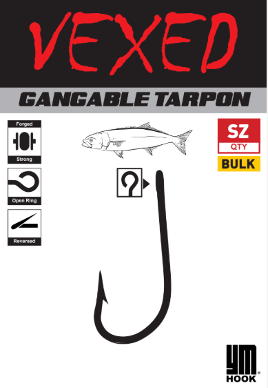 Vexed YM Gangable Tarpon Bulk Hooks (Assorted Sizes)