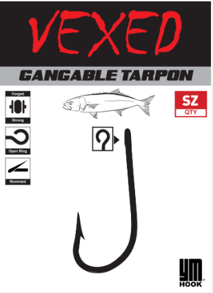 Vexed YM Gangable Tarpon Hooks (Assorted Sizes)