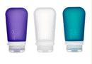 Humangear GoToob+ Travel Bottles Large 100ml - Clear, Purple &amp; Teal (3 Pack)