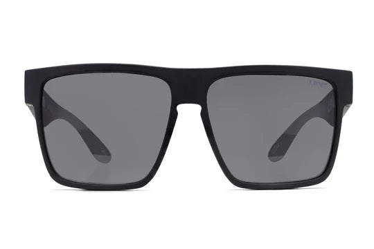 Liive Vision Greed Sunglasses - Matt Black Frame with Smoke Polarised Lens