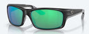 Costa Del Mar Jose Pro Sunglasses - Green Mirror Polarised Lens with Matte Black Frame