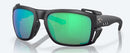 Costa Del Mar King Tide 8 Sunglasses - Green Mirror Polarised Lens with Black Pearl Frame