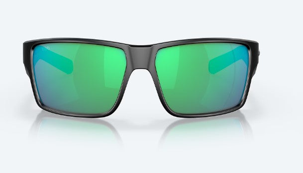 Costa Sunglasses Reefton Pro Matte Black Frame - Green Mirror Polarised Glass