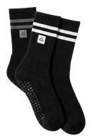JetPilot Gripcell Crew Socks One Size Firs Most (3 Pack) - Black