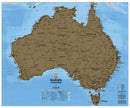 Hema Maps Hema's Australia Scratch Map