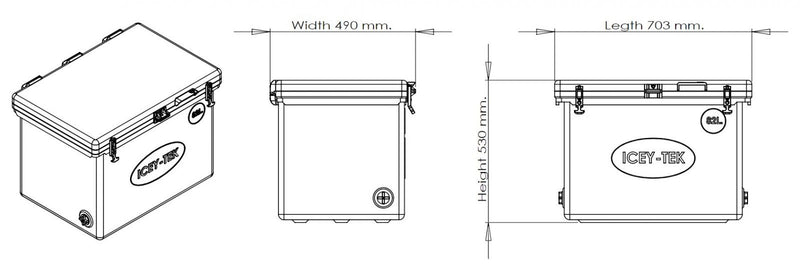 COOLER ICYTEK 82L WHITE IT82W