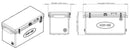 Icey Tek 90L Long Ice Box Cooler - White (Split Lid / Left Open First)