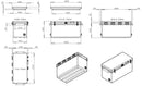 Icey Tek 90L Long Ice Box Cooler - White (Split Lid / Left Open First)
