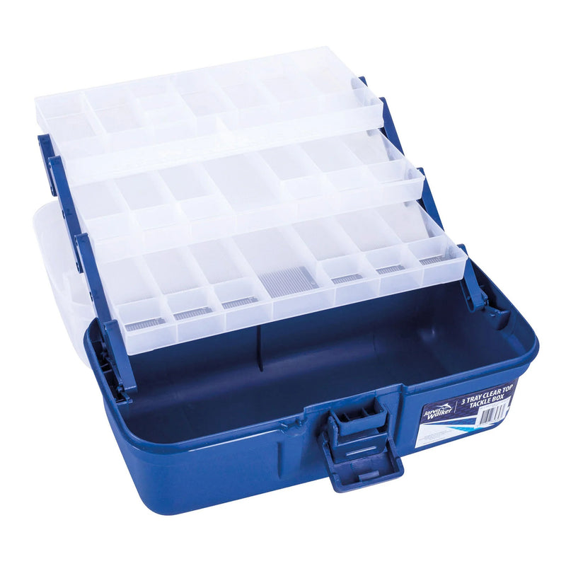 Jarvis Walker 3 Tray Clear Tackle Box