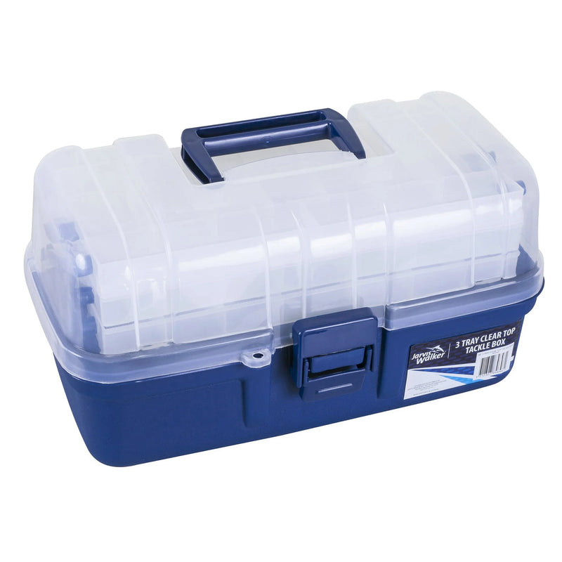 Jarvis Walker 3 Tray Clear Tackle Box